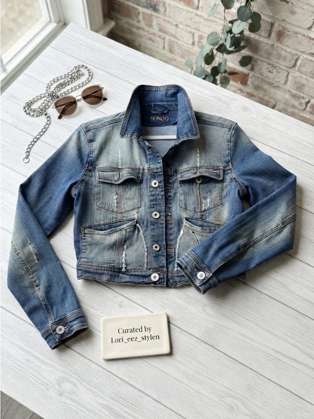 Y2K - Vintage Bongo Wash Blue Denim Jacket - Unbranded